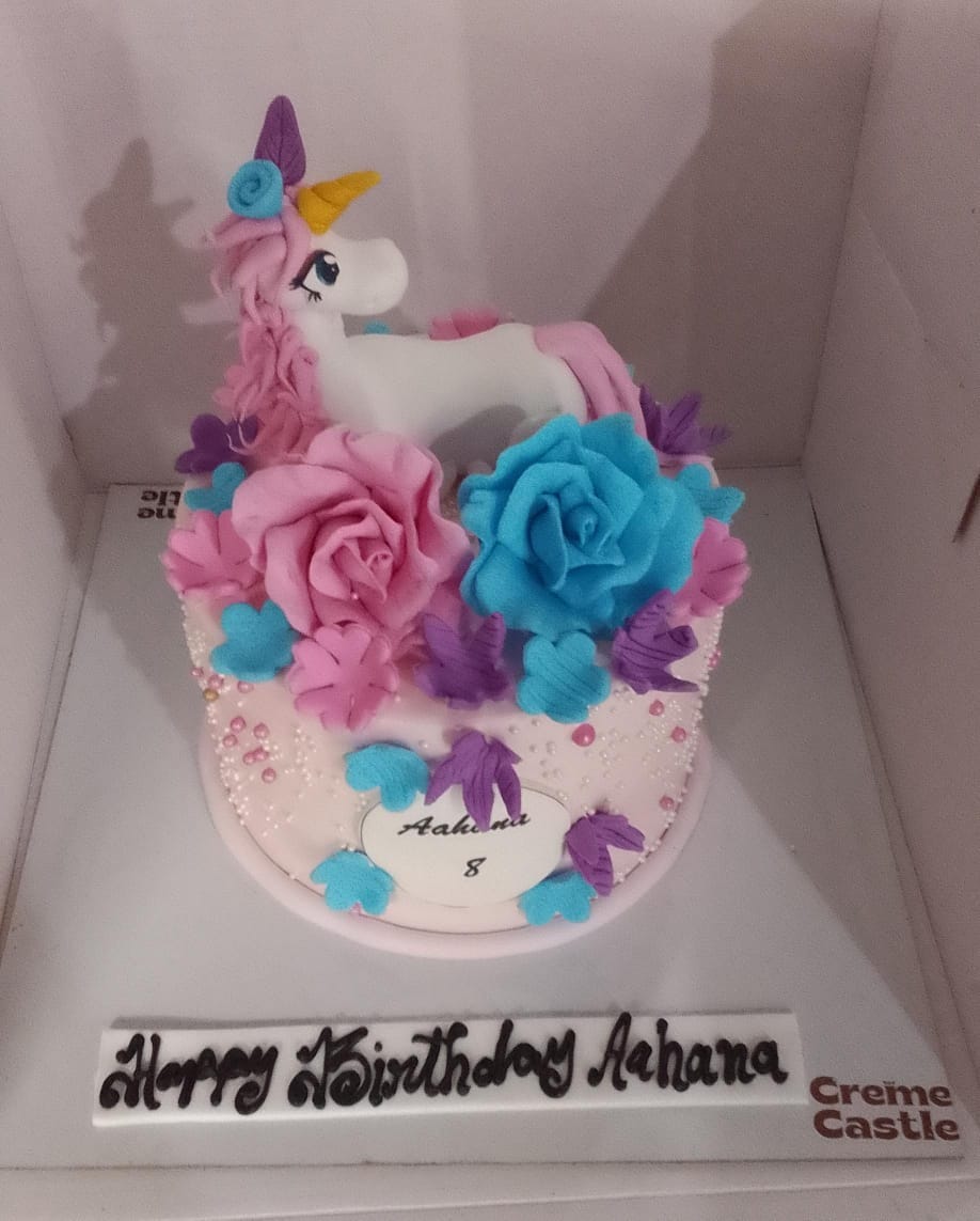 Customer photo review of Unicorn Lush Hair Cake