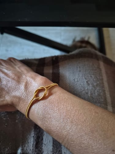 Customer photo review of INFINITY BRACELET | 18K Gold