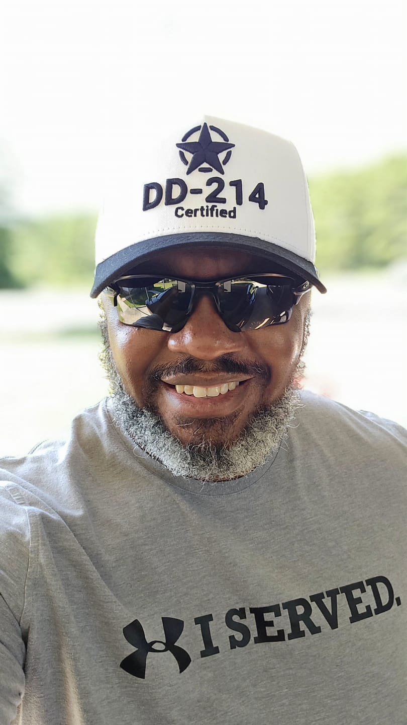 Customer photo review of Veterans Honor Snapback - (White & Black)
