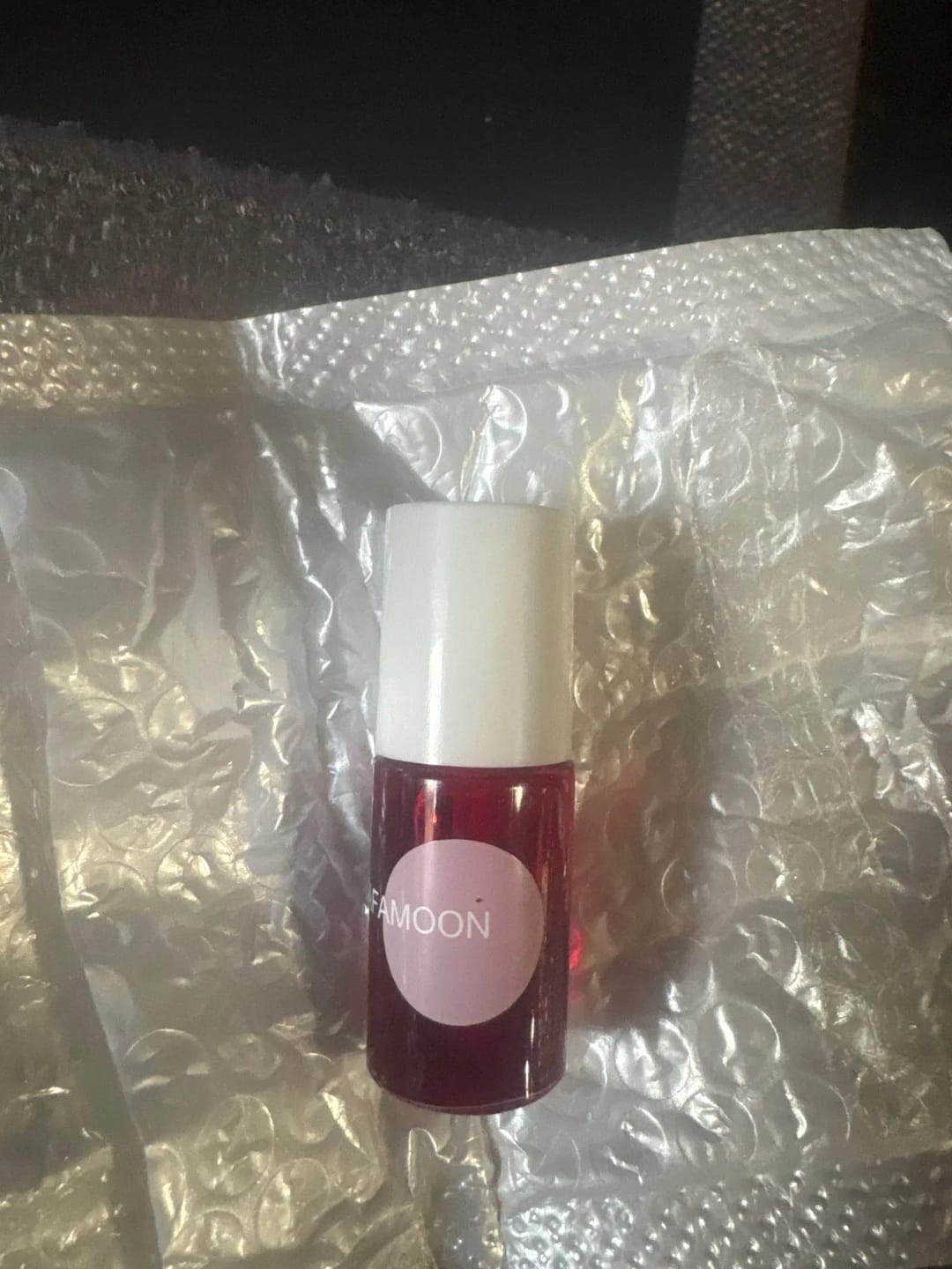 Customer photo review of Water Gloss Lip Tint Moisturizing High Pigment Long-Lasting — Rose Pink | KIMLUD