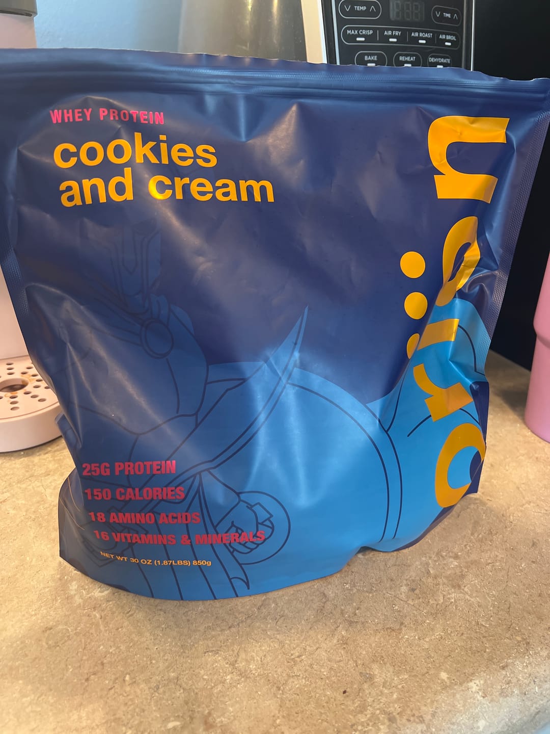 Customer photo review of Cookies and Cream Whey Isolate