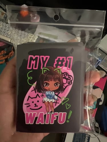 Customer photo review of Custom Card Sleeves
