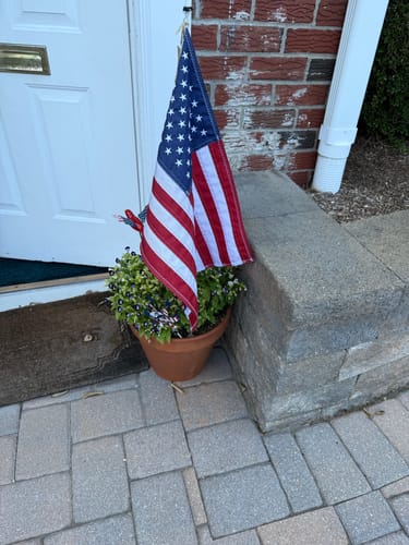 Customer photo review of 16" x 24" Boat Flag Set