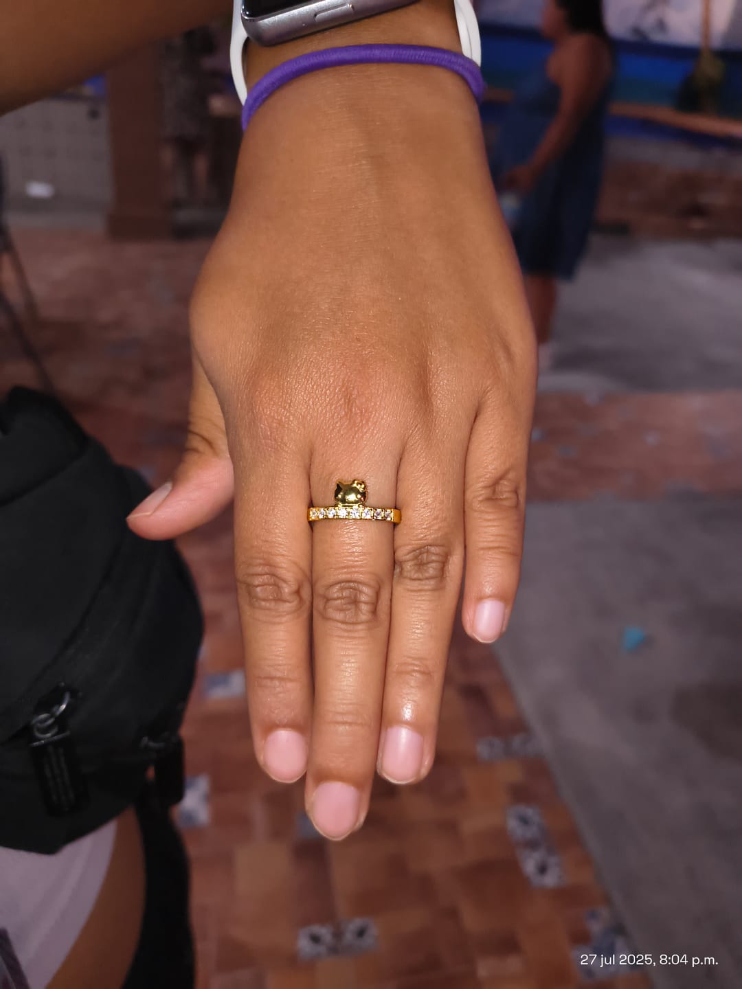 Customer photo review of Anillo Eternal Love | Plata con Baño de Oro 18k | Hello Kitty