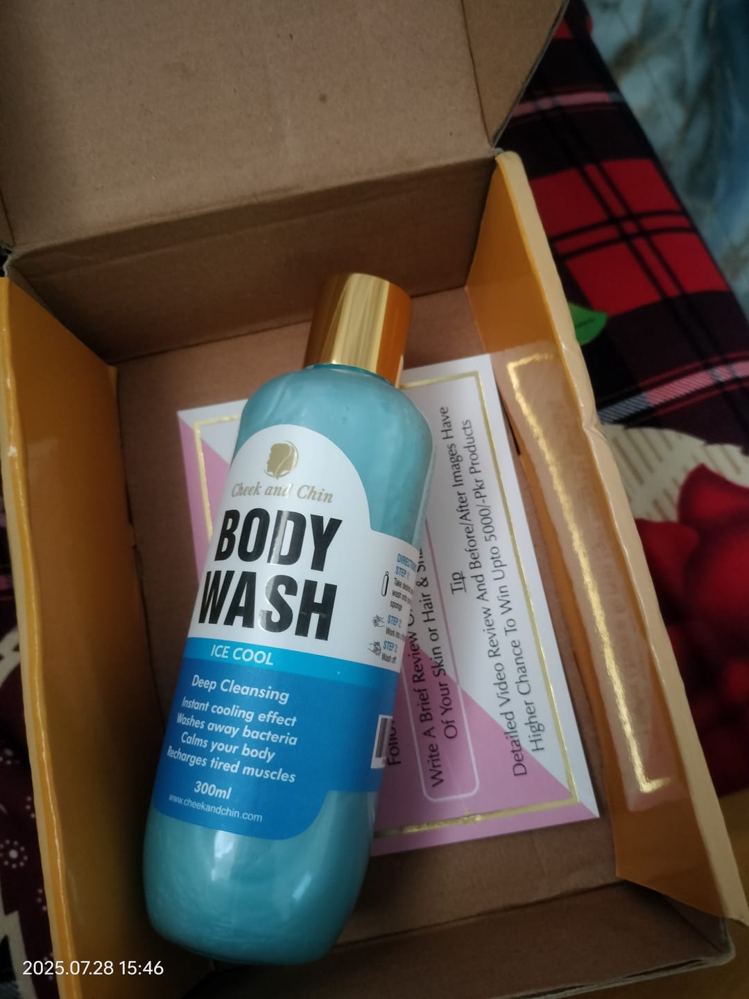 Customer photo review of Ice Cool Body Wash