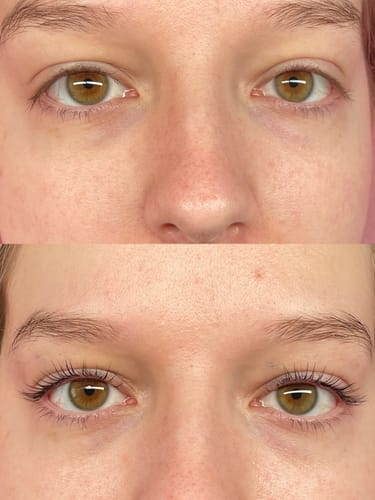 Customer photo review of (Step 1) Rapid Lash/Brow Lift, One Shot Sachets