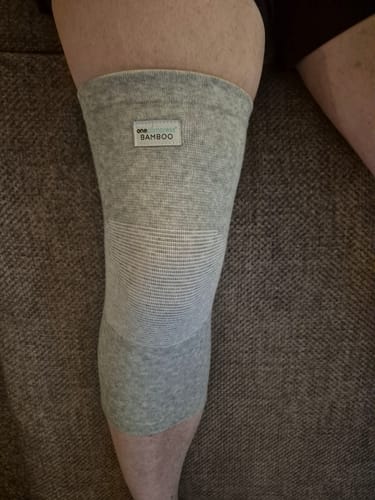 Customer photo review of Premium Bamboo Knee Sleeve (Single)