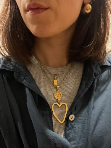 Customer photo review of Ciondolo "Cuore Leggero"