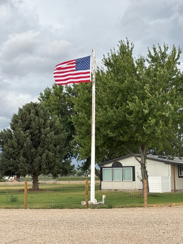 Customer photo review of 5' x 8' American Flag