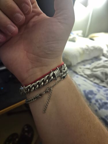 Customer photo review of Barb Cuban Bracelet