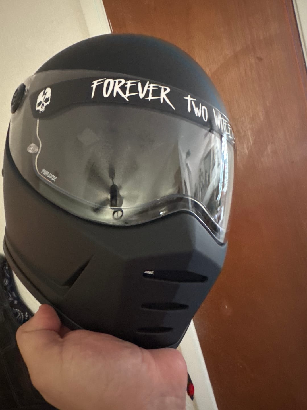 Customer photo review of FOREVER TWO WHEELS HELMET VISOR