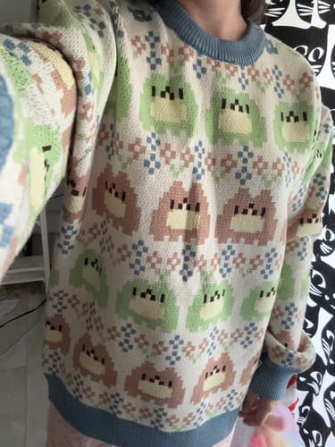 Customer photo review of Frog Isle Sweater