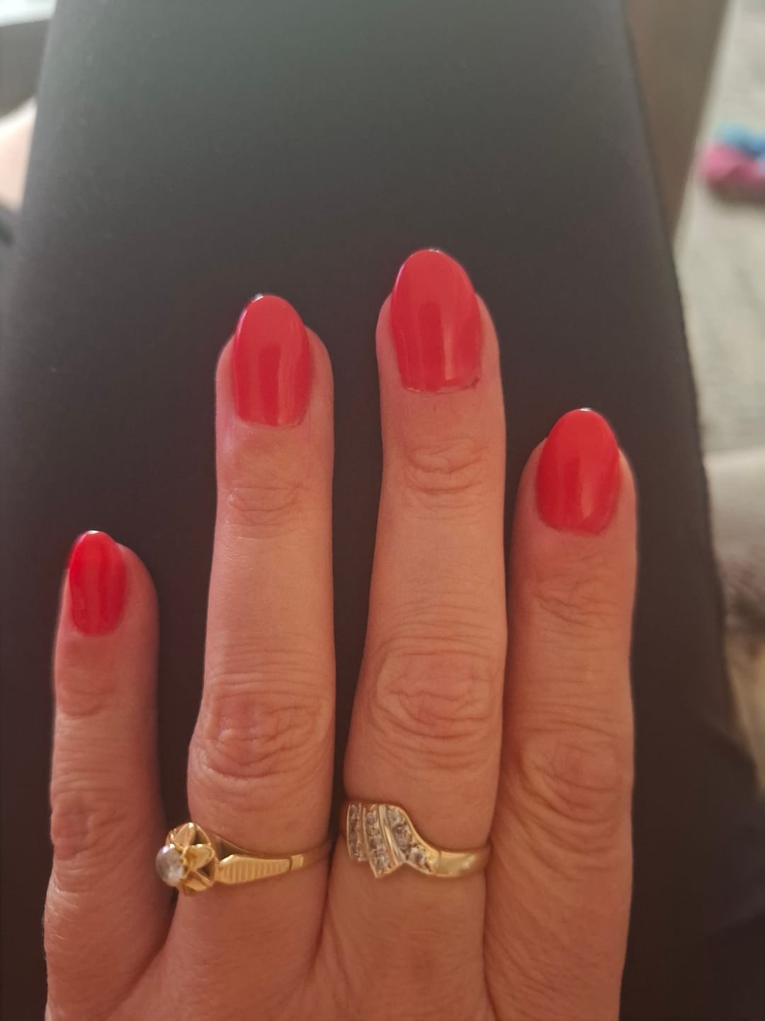 Customer photo review of Cerise Dipping Powder
