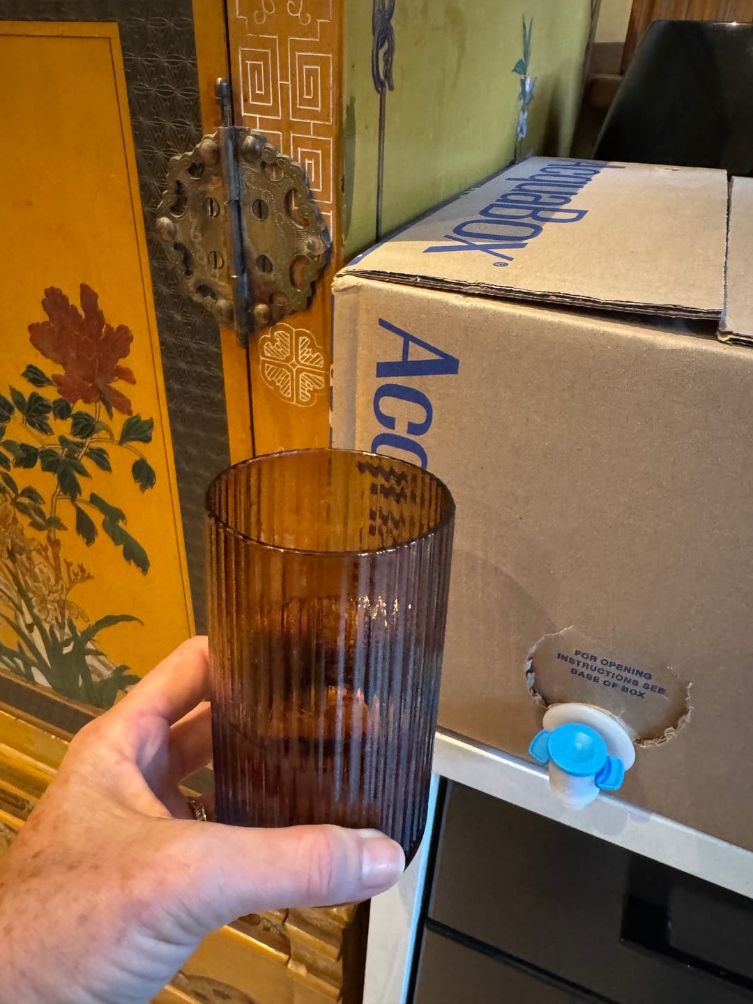 Customer photo review of AcquaBox 15L Mineral Water Bag-in-Box with Tap By Mountain Falls