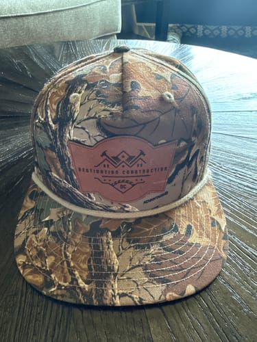 Customer photo review of Custom Leather Patch Rope Hat - Richardson 256P UMPQUA
