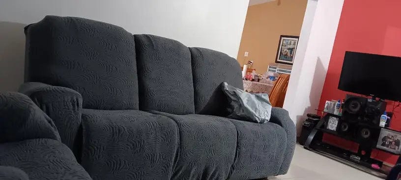 Customer photo review of Leopard Recliner Cover Stretch Sofa Slipcover With Elastic Bottom