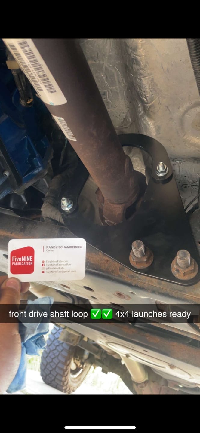 Customer photo review of 2014-2018 Ram 2500, 2013-2018 Ram 3500 Front Driveshaft Loop Kit