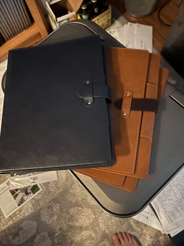 Customer photo review of Leather Gaming Book Cover | DND Book Cover