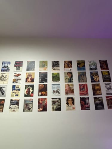 Customer photo review of VINTAGE ADVERTISEMENTS - WALL COLLAGE POSTERS