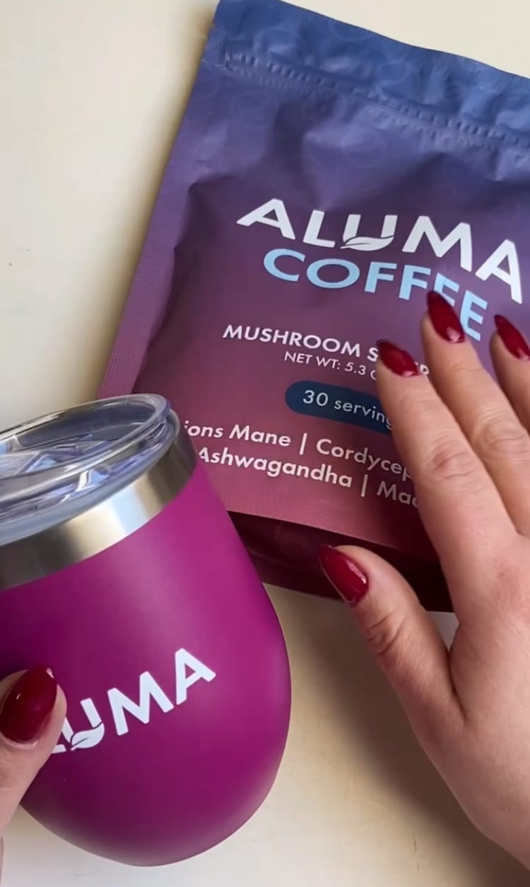 Customer photo review of ALUMA Mushroom Coffee