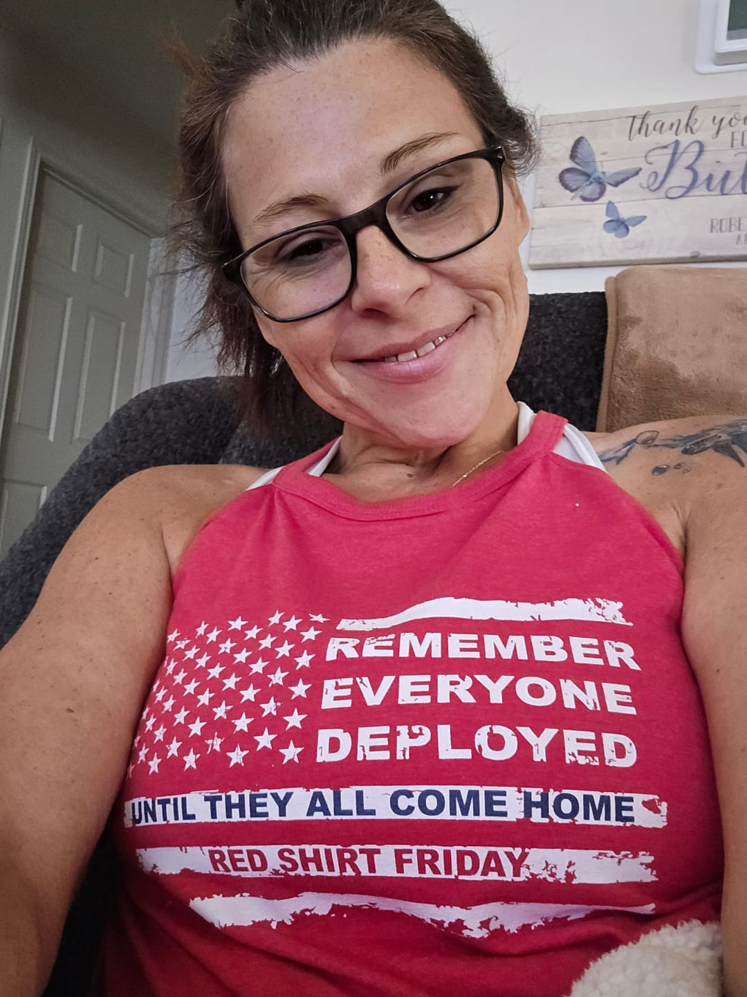 Customer photo review of Until They Come Home Rocker Tank