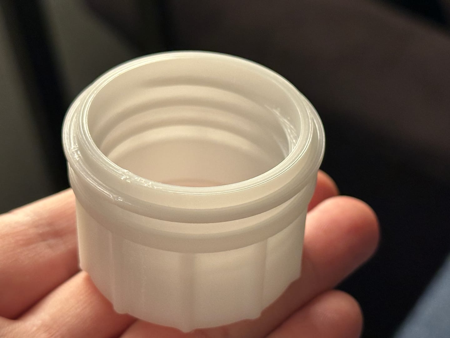 Customer photo review of Cloudy White PETG Filament 1.75mm 1kg
