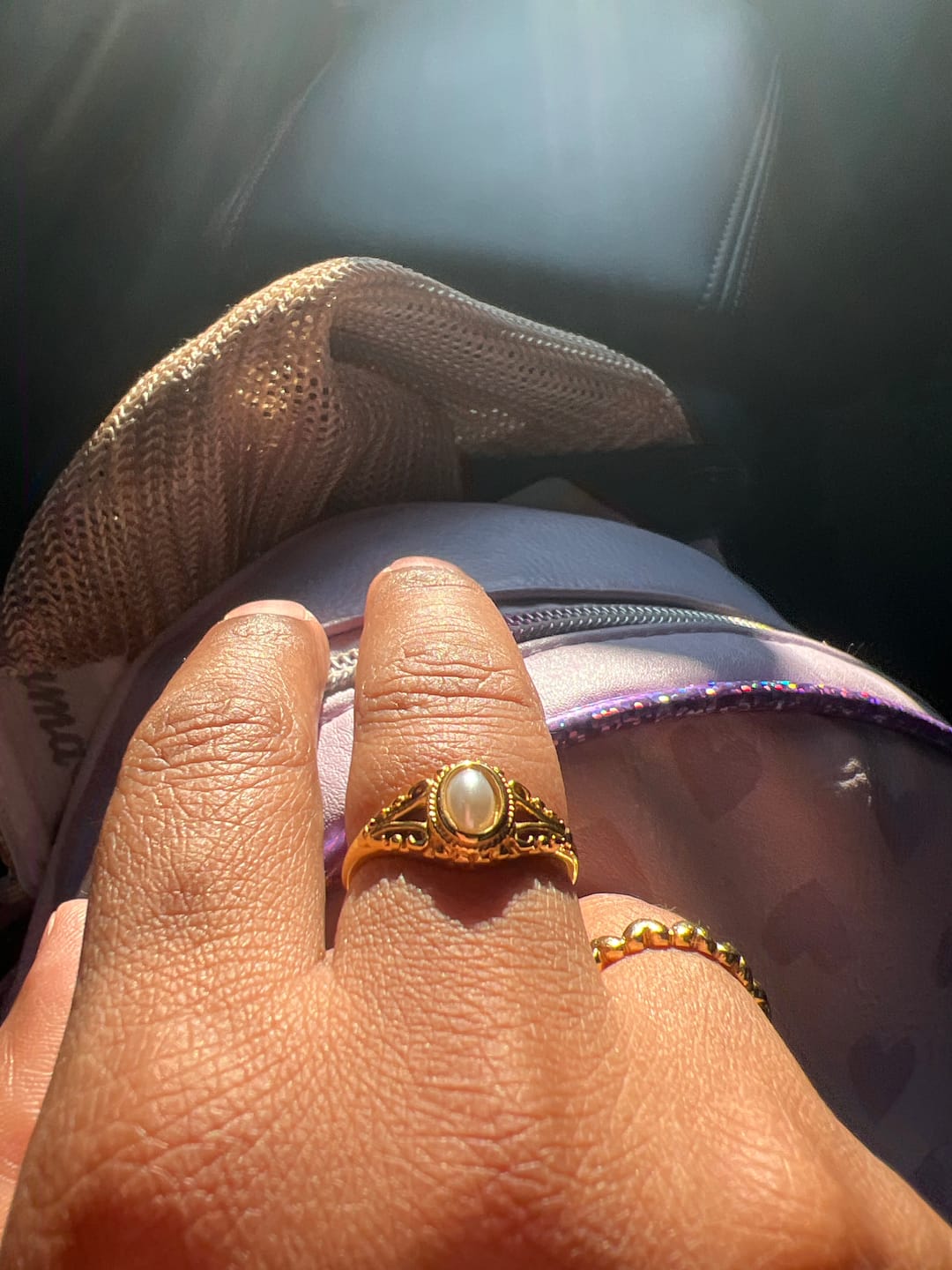 Customer photo review of Vintage Royal Pearl Ring