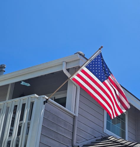 Customer photo review of 3' x 5' American Flag Set