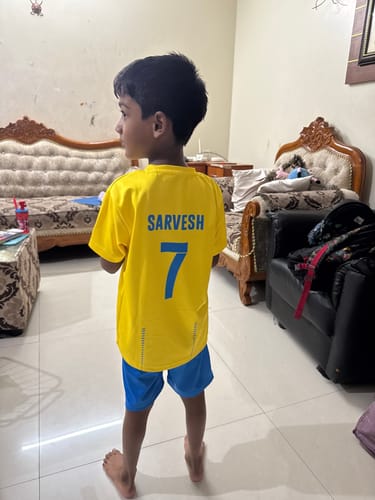 Customer photo review of Kids Jersey and Shorts Set