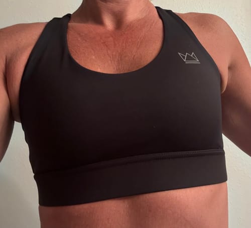 Customer photo review of Vivid Criss-Cross Sports Bra