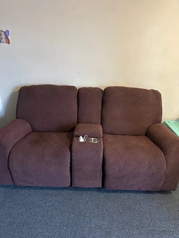 Customer photo review of Leopard Recliner Cover Stretch Sofa Slipcover With Elastic Bottom