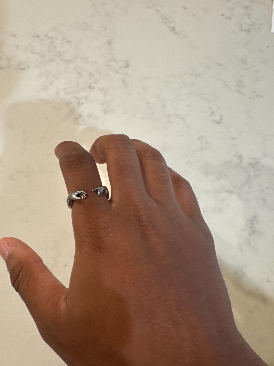 Customer photo review of Creation of Adam Ring