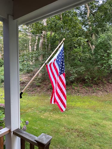 Customer photo review of 3' x 5' American Flag Set