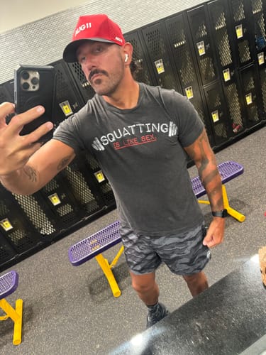 Customer photo review of Reps Athletic Hat (Red/Blk)