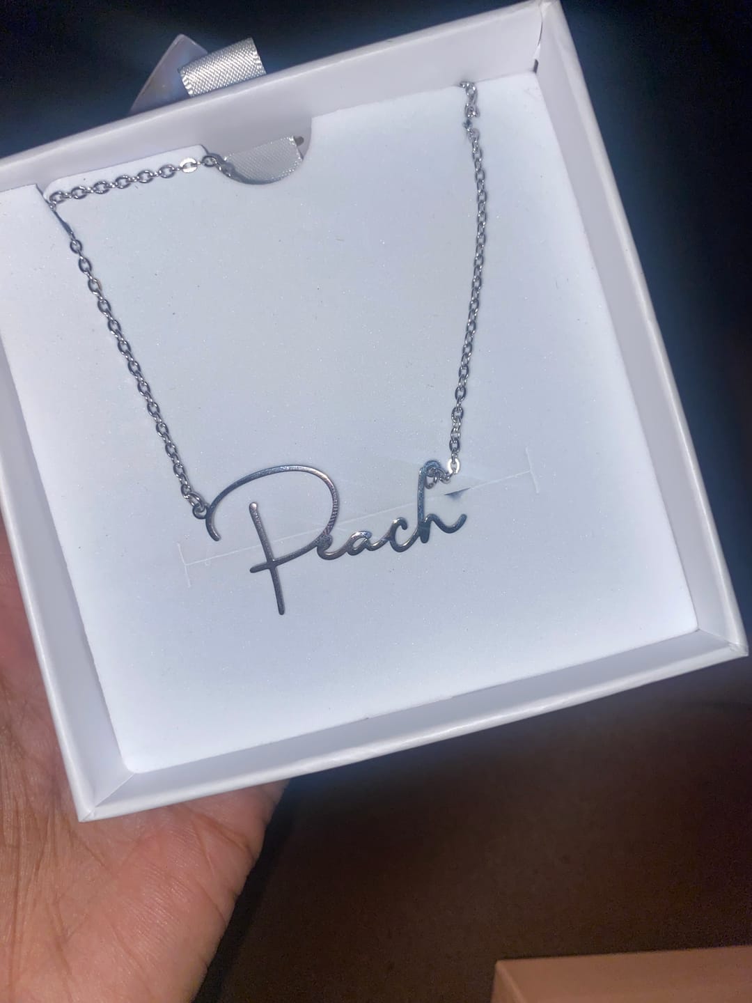 Customer photo review of Signature Name Necklace