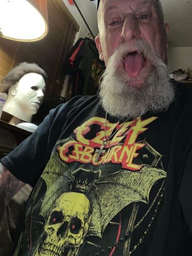 Customer photo review of Crowned Skull Ozzy Osbourne T-Shirt