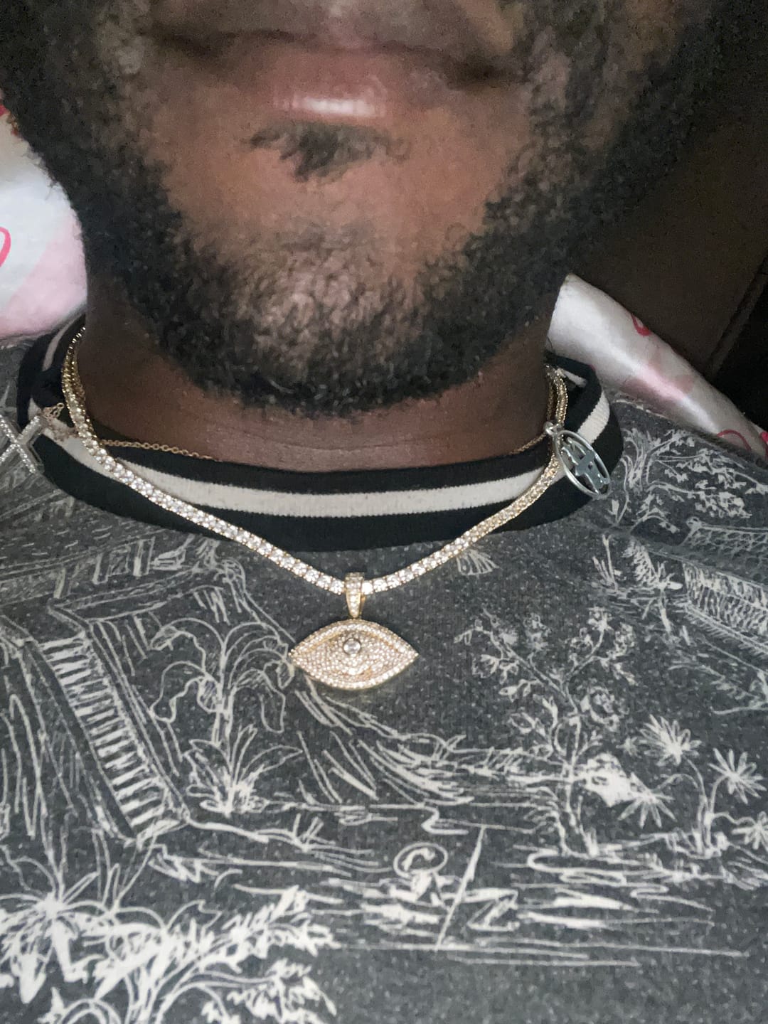 Customer photo review of 3mm Tennis Chain - Gold