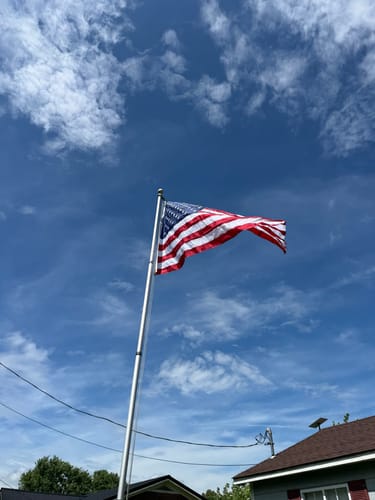 Customer photo review of 4' x 6' American Flag