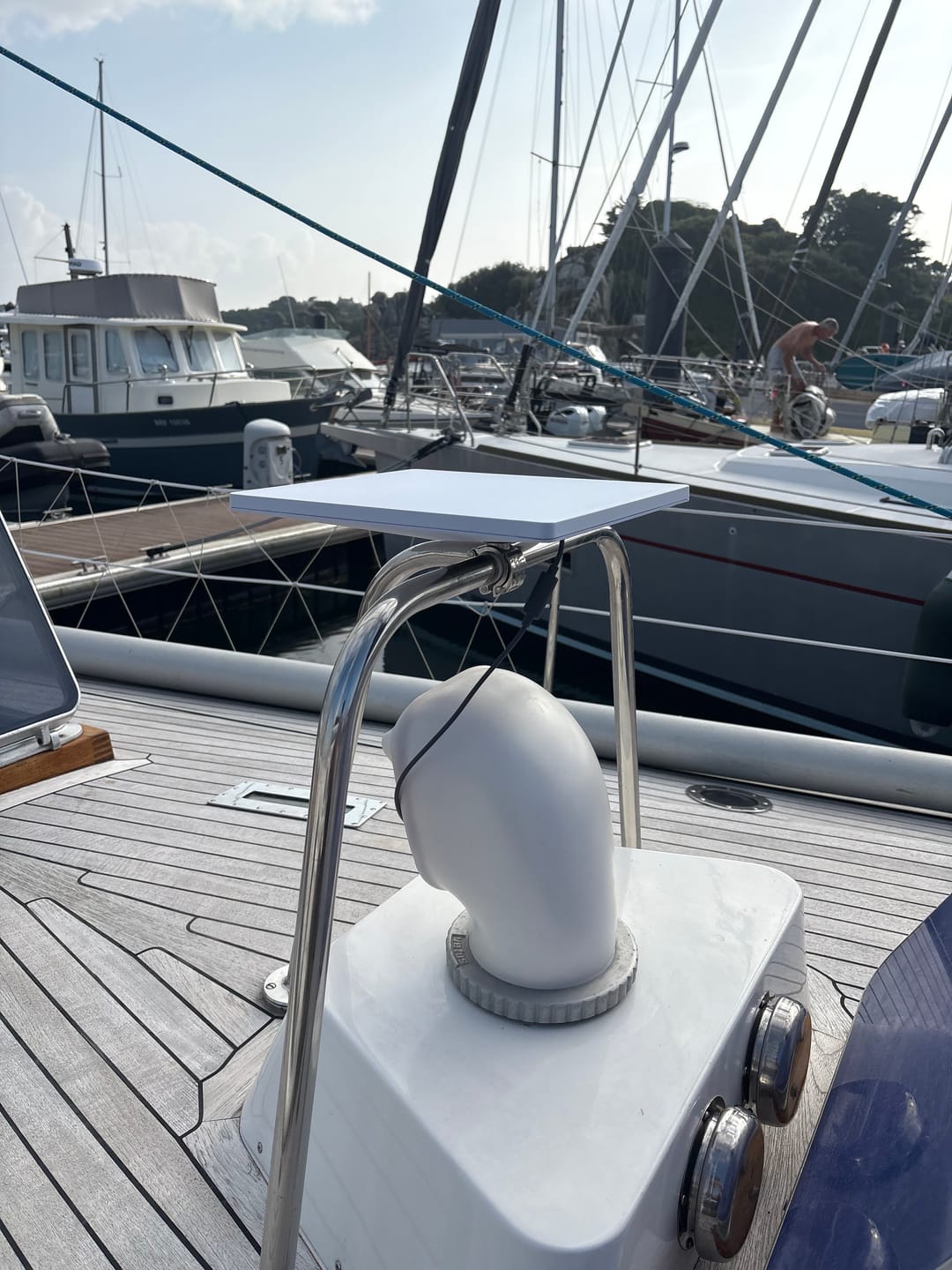 Customer photo review of Starlink Mini Mount - Rail Clamp