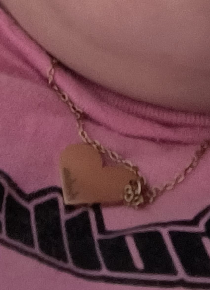 Customer photo review of Necklace: Heart Pendant