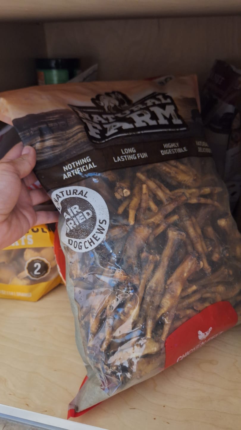 Customer photo review of Chicken Feet for Dogs