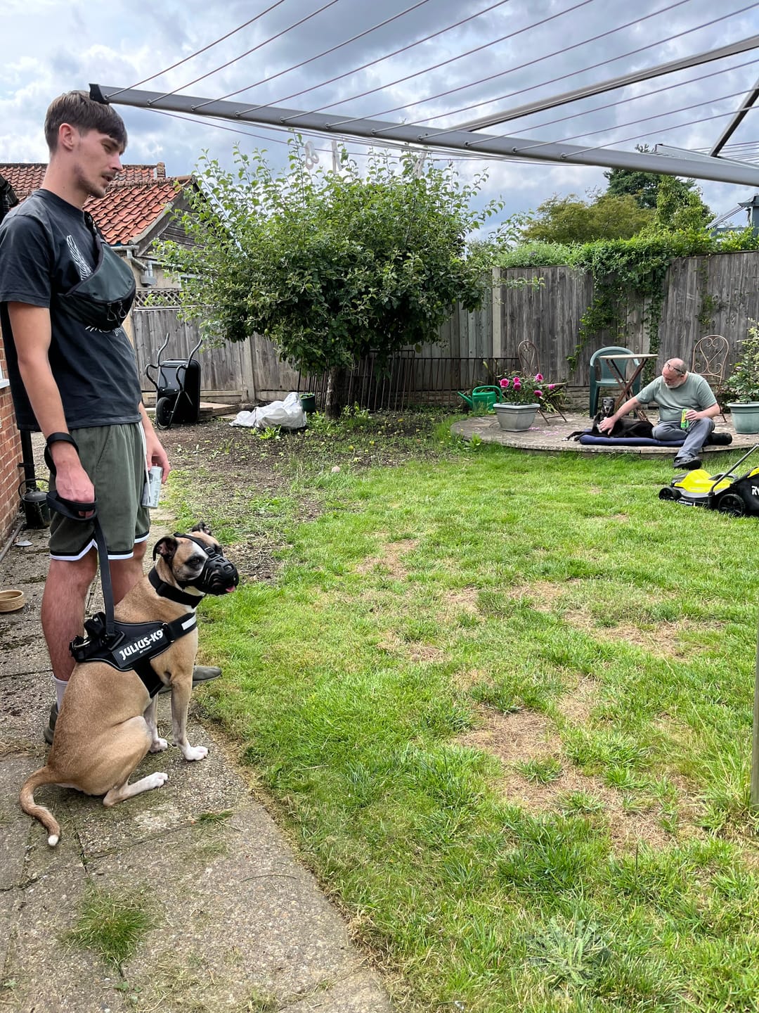 Customer photo review of Muzzle | Flexi & Legal Requirement - S-XL Breeds - Black