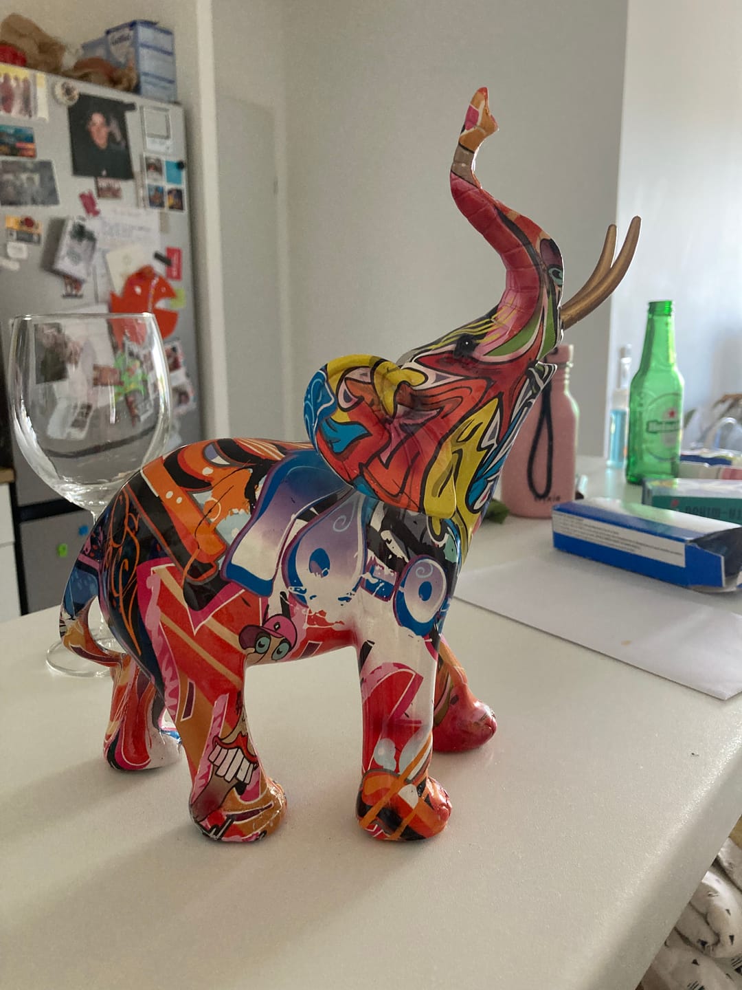 Customer photo review of Sculpture Éléphant