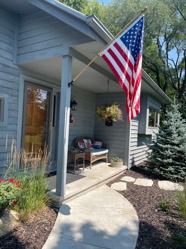 Customer photo review of 3' x 5' American Flag Set