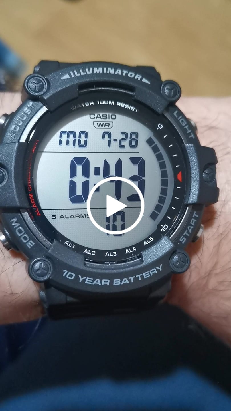 Customer video review of Reloj Casio Vintage AE-1500WH-1AVDF Negro