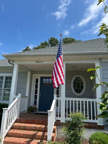 Customer photo review of 3' x 5' American Flag Set