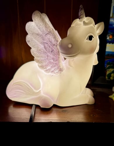 Customer photo review of Realistic Unicorn Sensory Lamp