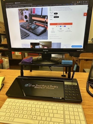 Customer photo review of DeskBoard Buddy