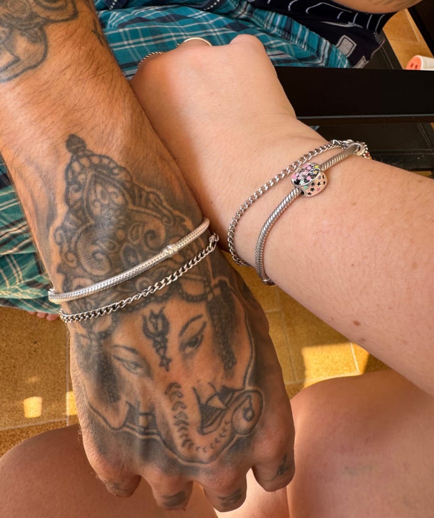 Customer photo review of Kit Bracelets Permanents Éternel