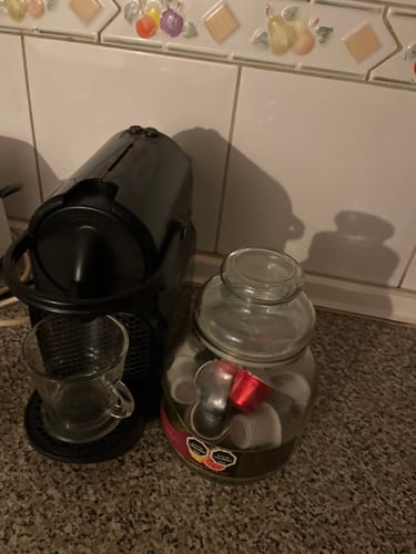 Customer photo review of Box 100 cápsulas compostables Nespresso Compatible - Espresso Blend
